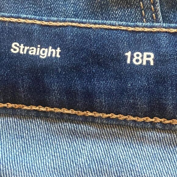 Sonoma Goods for Life Straight Leg Jeans Women’s 18R NWT Mid Rise Blue Denim - Picture 4 of 11